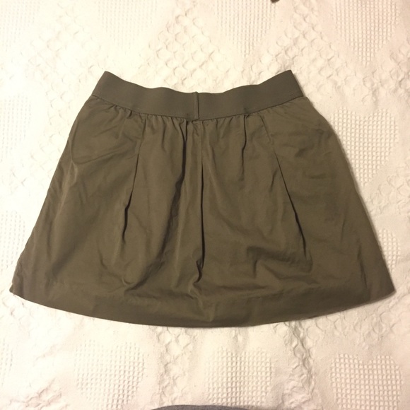 J. Crew Army Green Nico Skirt with Pockets - Picture 3 of 4